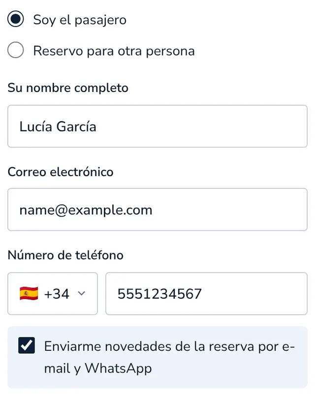 Díganos quién viaja