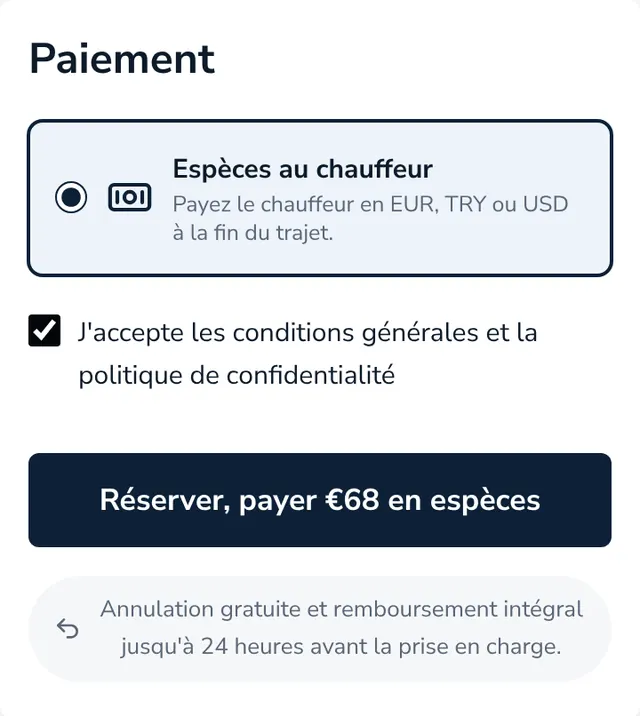 Vérifiez le récapitulatif et envoyez