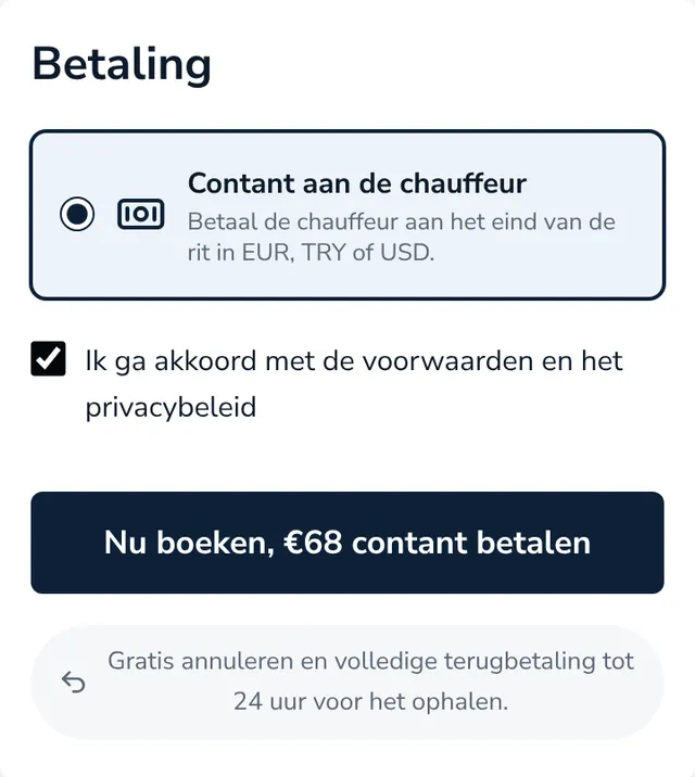 Controleer het overzicht en verstuur