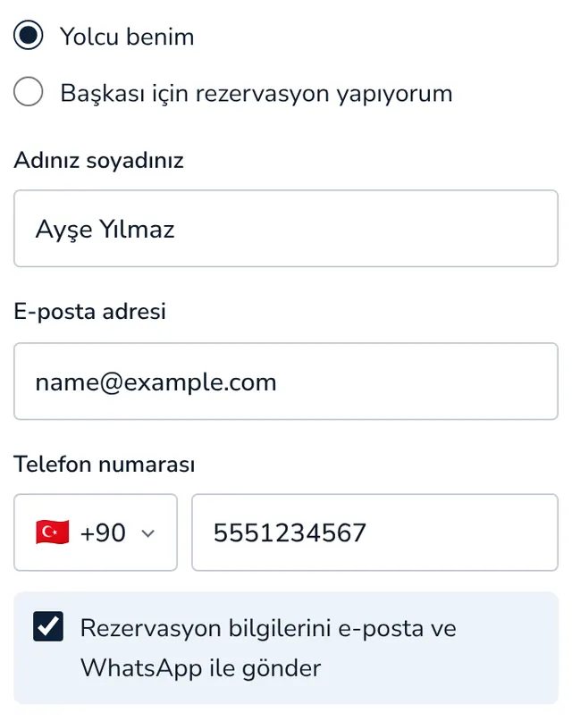 Kimin yolculuk yaptığını belirtin